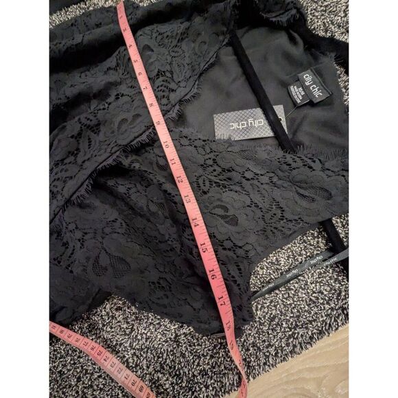 City Chic Dress Lace Magic High Low Lace Women's Plus Sz XS (14/14W/L) - BNWT - Picture 9 of 15